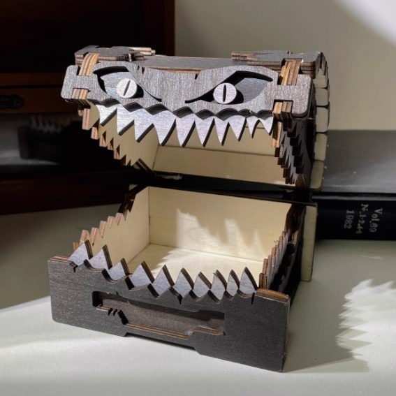 جعبه چوبی - طرح Monster