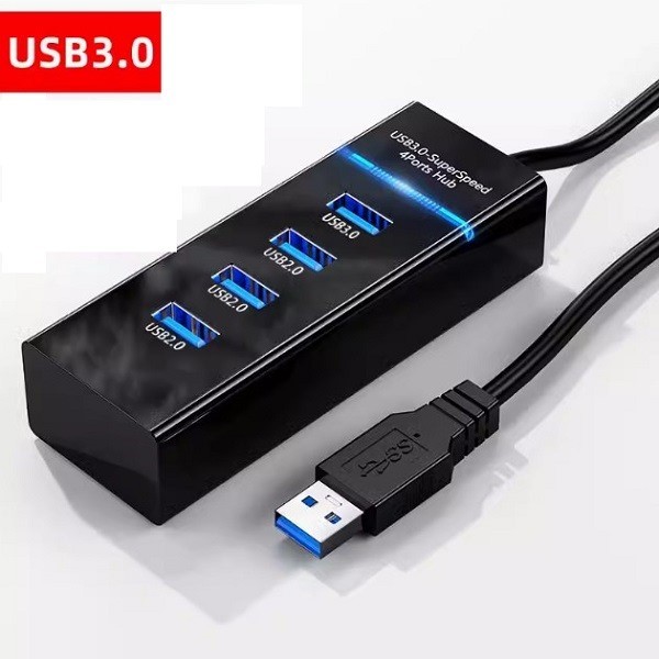 USB hub پورت 4 عددی چراغدار (USB 2,3)