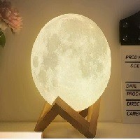 گوی سنگ نمک چراغدار - طرح ماه