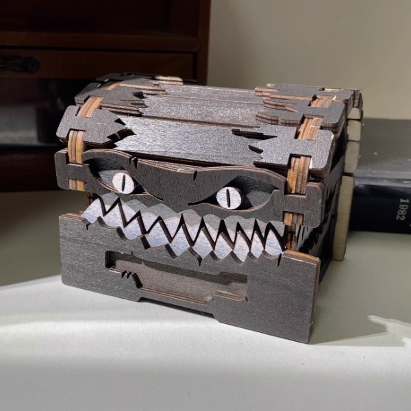 جعبه چوبی - طرح Monster