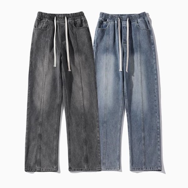 شلوار جین استریت استایل با بند کشی